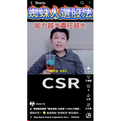 選股妙招？富總揭秘“彼得帕克”都知道的商業大祕寶：CSR！